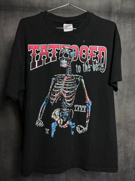 1990s Sturgis tattooed to the bone tee [L]