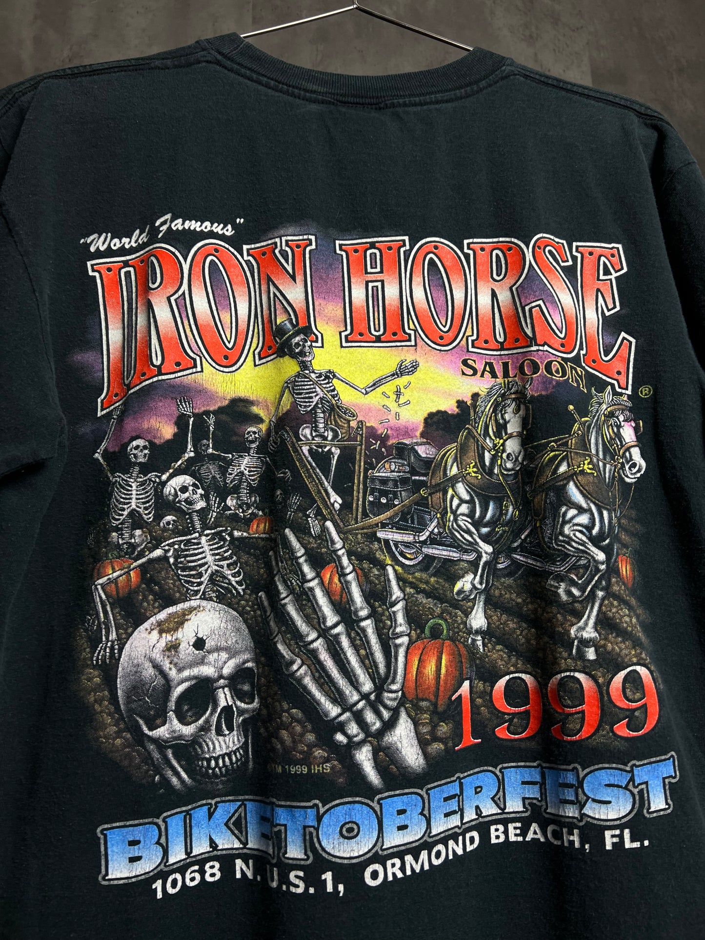 1990s Iron Horse Biketoberfest tee [L]