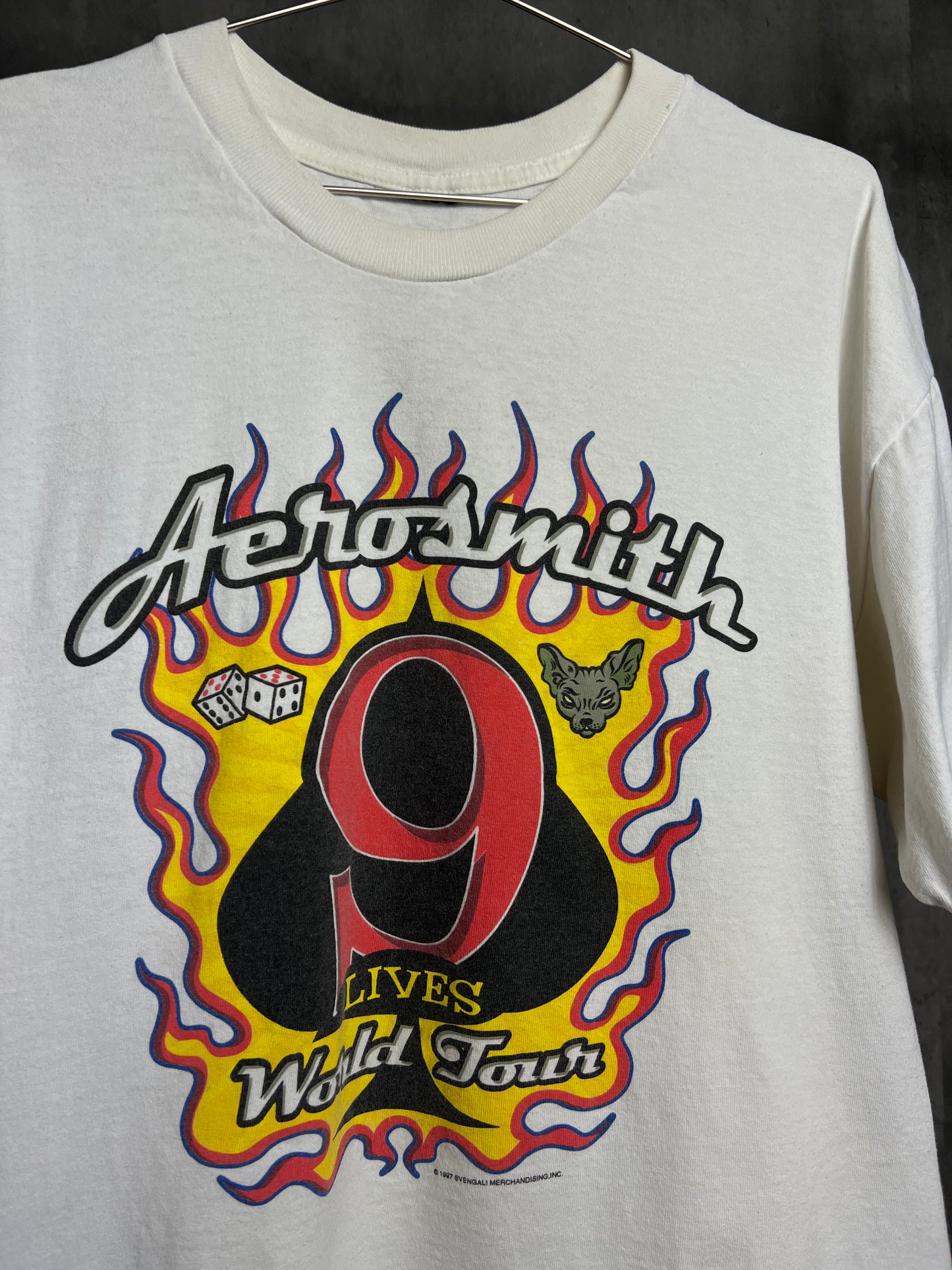 1990s Aerosmith 9 lives tee [xl]