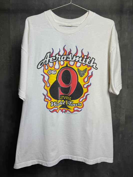 1990s Aerosmith 9 lives tee [xl]