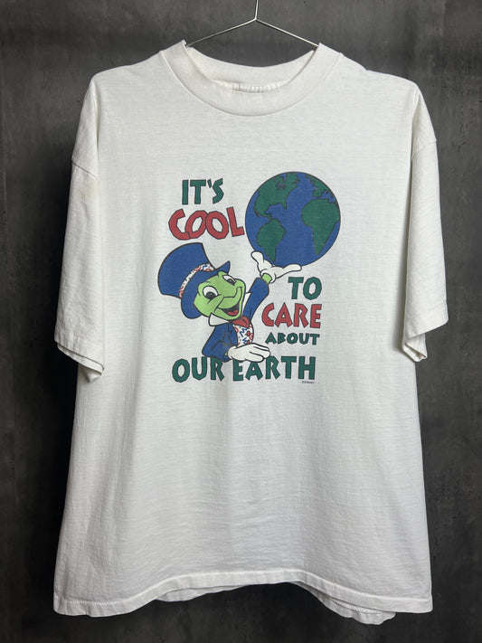 1990s Jiminy cricket earth care tee [xl]