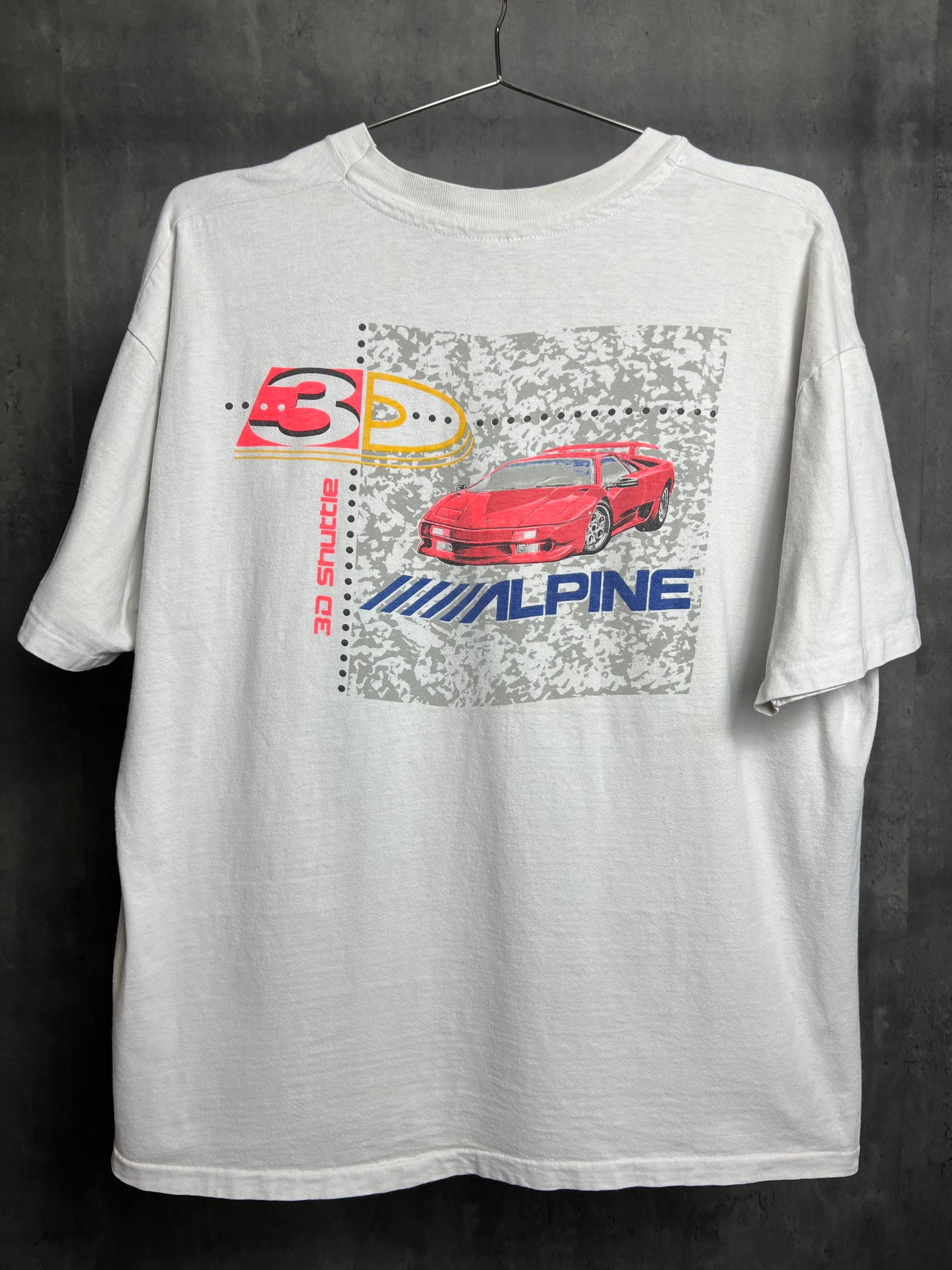 1990s alpine radio Lamborghini tee [L]