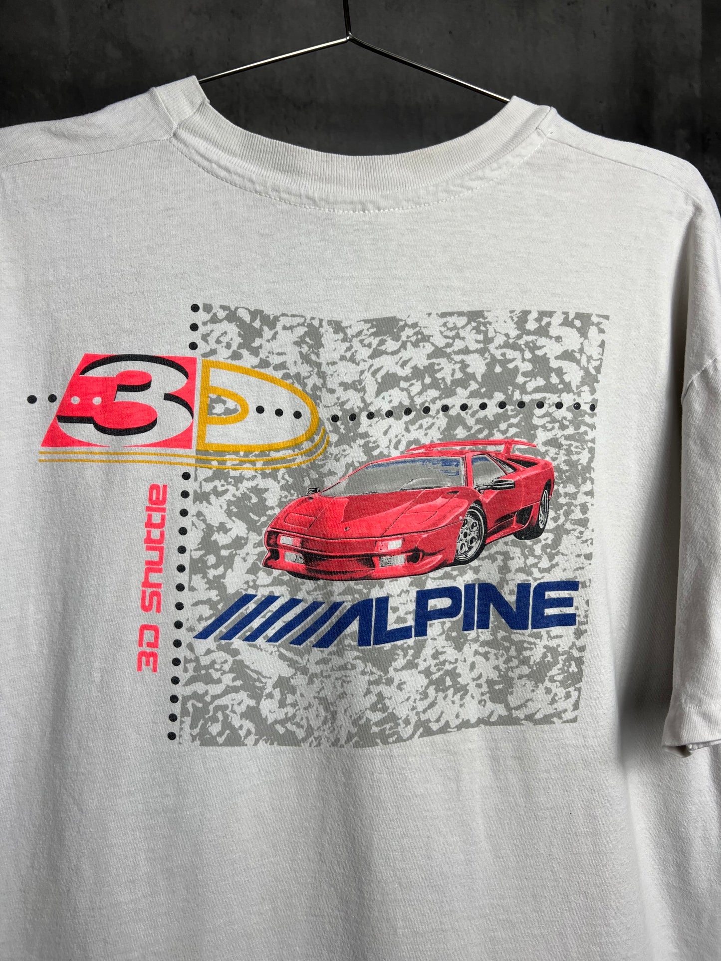 1990s alpine radio Lamborghini tee [L]