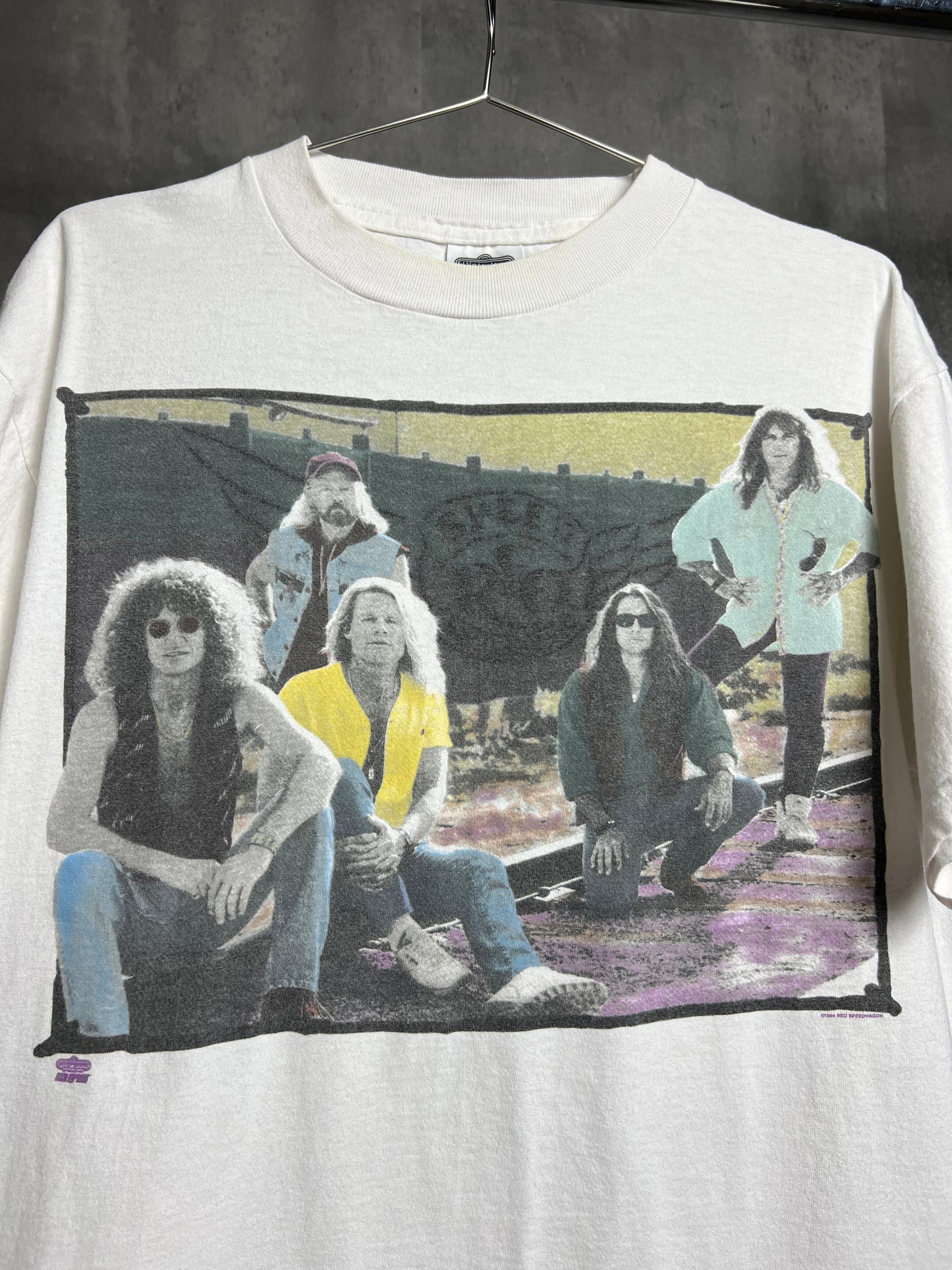 1990s Reo speedwagon can't stop rockin tee [L]