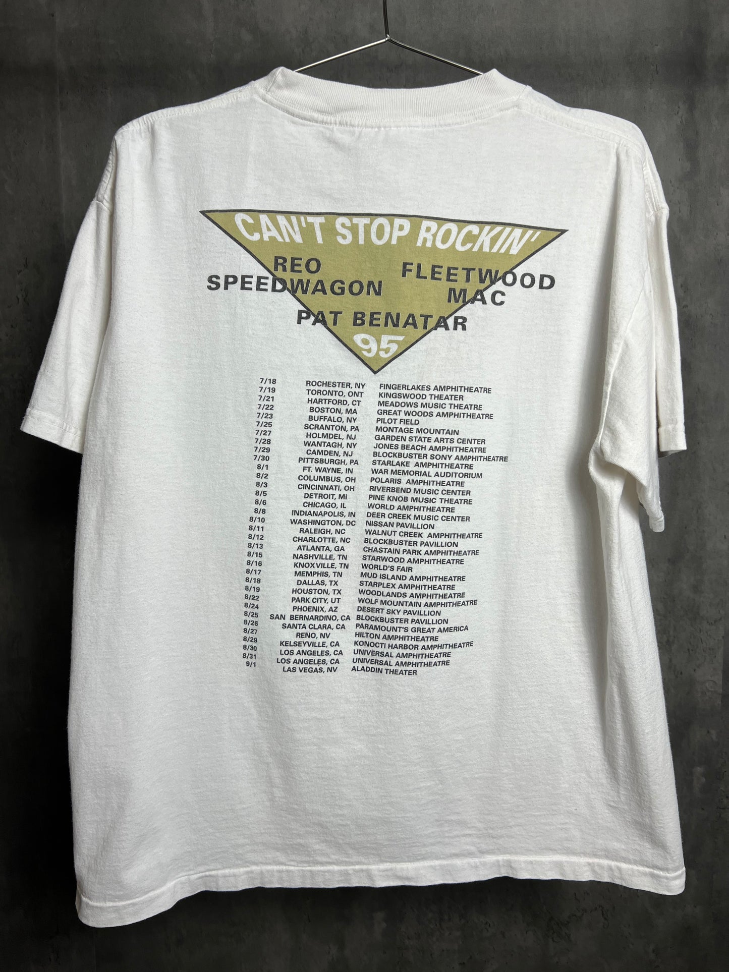 1990s Reo speedwagon can't stop rockin tee [L]