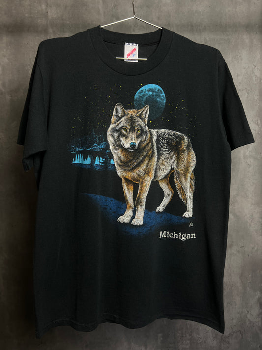 1990s Michigan wolf tee [L]