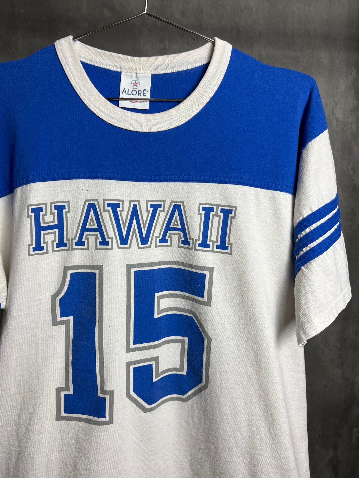 1990s Hawaii #15 Jersey tee [L]