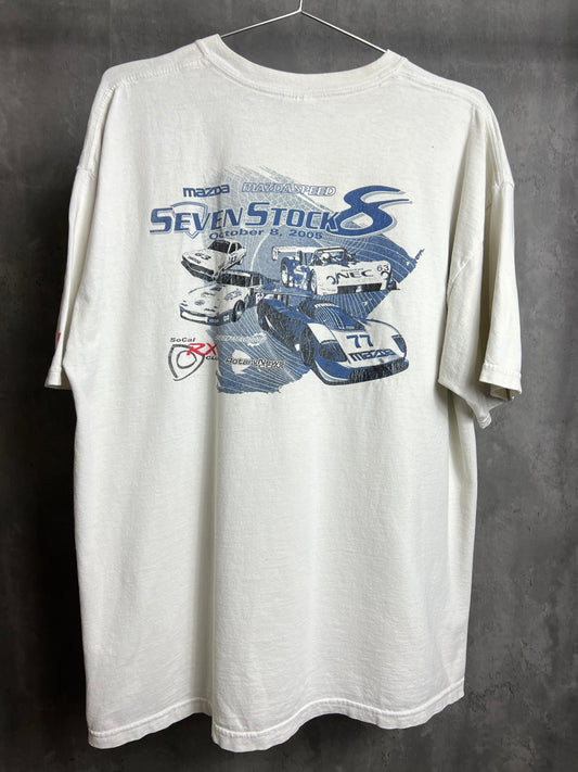 2000s Mazda seven stock tee [xl]