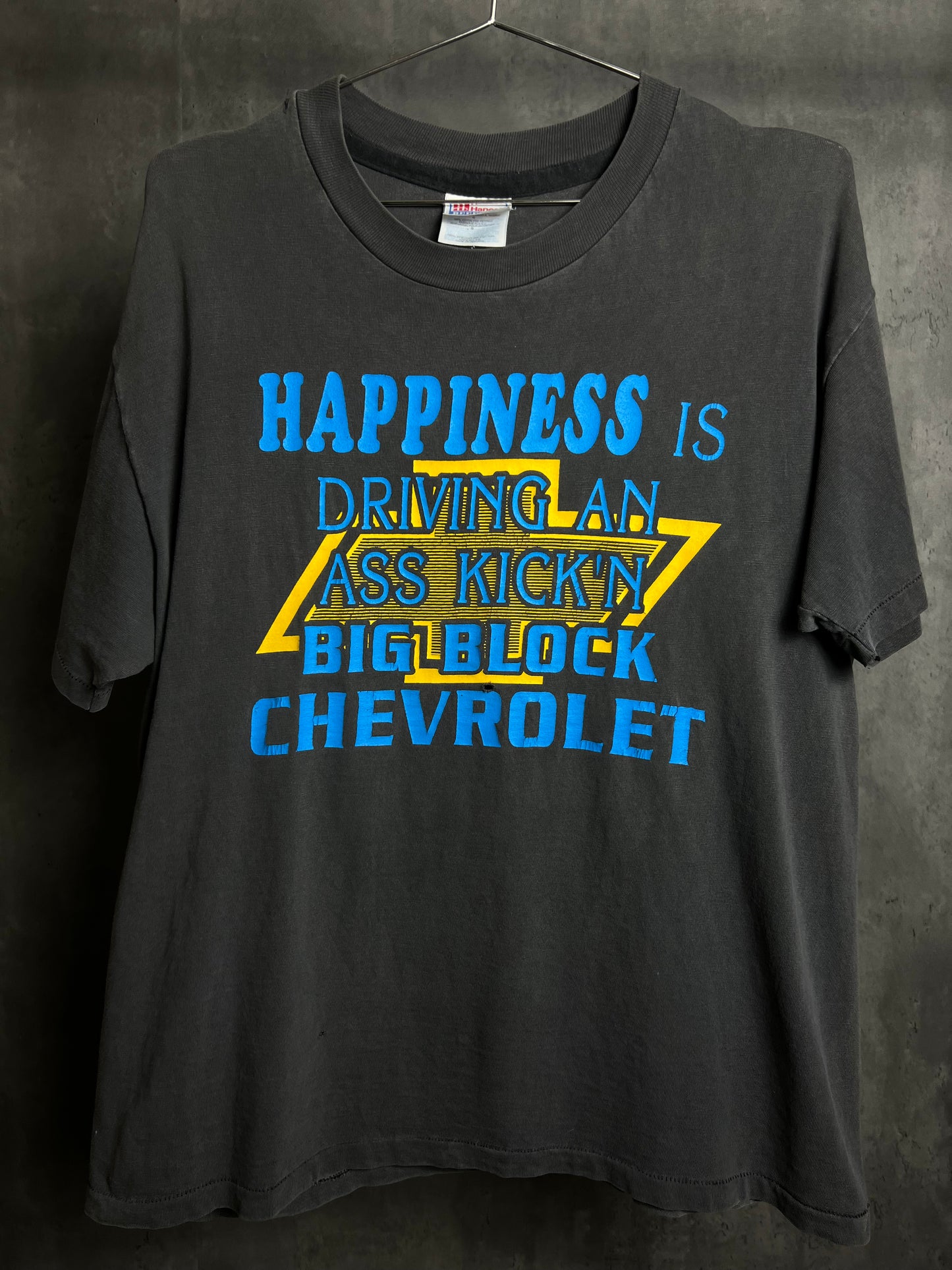 1990s Happiness chevy block tee [L]