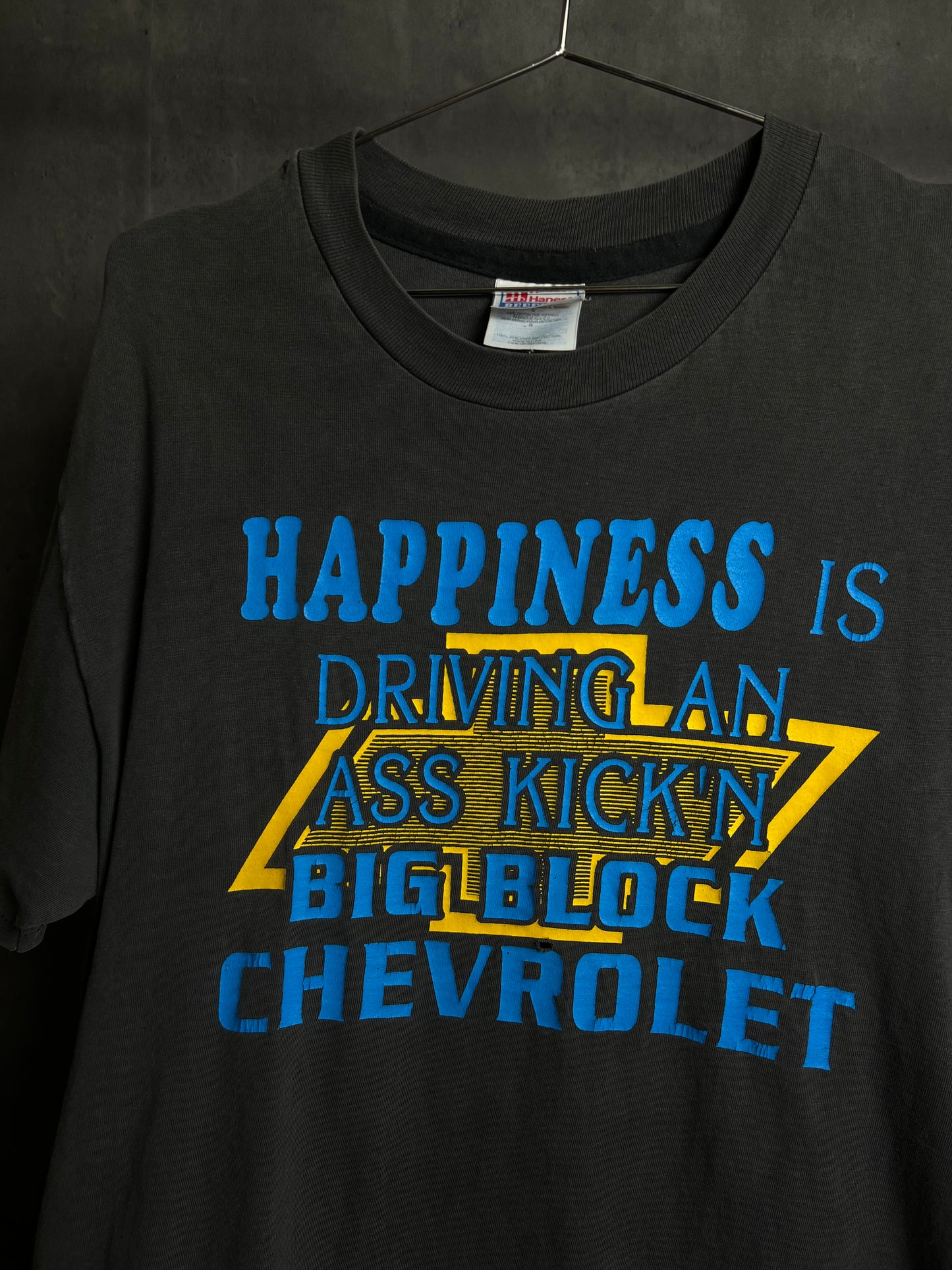 1990s Happiness chevy block tee [L]